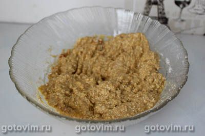 Овсяноблин с творожным сыром, ветчиной и зеленью Овсяноблин с творожным сыром, ветчиной и зеленью