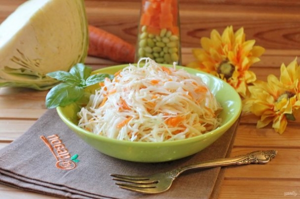 Квашеная капуста с уксусом Квашеная капуста с уксусом