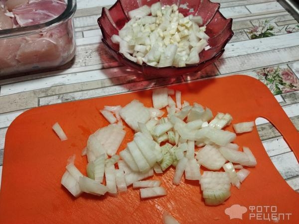 Рецепт: Курица карри с овощами - кабачками и ананасами Рецепт: Курица карри с овощами - кабачками и ананасами