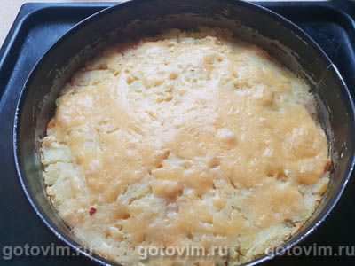 Запеканка из картофельного пюре с куриным фаршем Запеканка из картофельного пюре с куриным фаршем