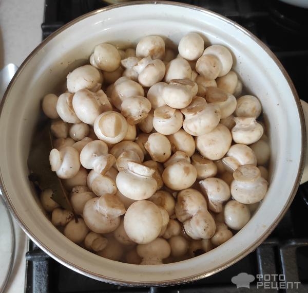 Рецепт: Маринованные шампиньоны с овощами - Сладкие! Рецепт: Маринованные шампиньоны с овощами - Сладкие!