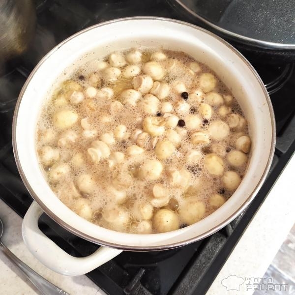 Рецепт: Маринованные шампиньоны с овощами - Сладкие! Рецепт: Маринованные шампиньоны с овощами - Сладкие!
