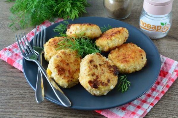 Котлеты из индейки с кукурузой Котлеты из индейки с кукурузой