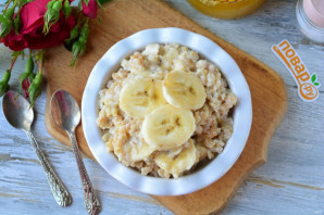 Овсяная каша с бананом и медом Овсяная каша с бананом и медом