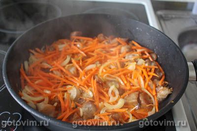 Плов со свининой на сковороде Плов со свининой на сковороде