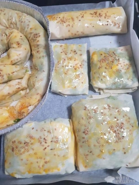 Рецепт: Спинакопита - Греческая выпечка Рецепт: Спинакопита - Греческая выпечка