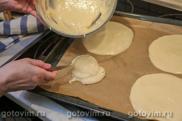 Пицца на кефире с беконом и фрикадельками Пицца на кефире с беконом и фрикадельками