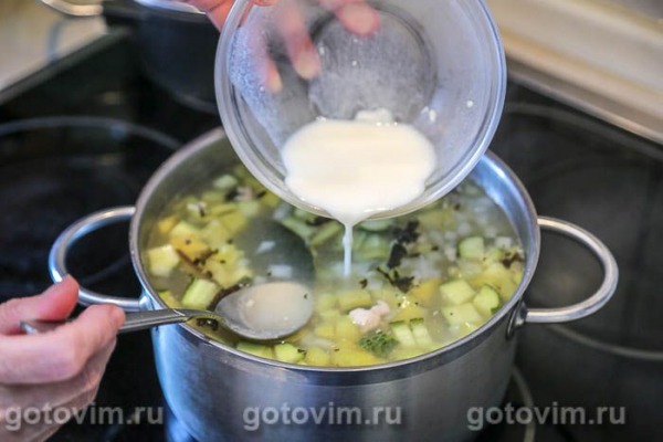 Рассольник с мясом и свежими огурцами Рассольник с мясом и свежими огурцами