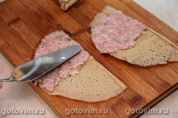 Блины-треугольники с начинкой Блины-треугольники с начинкой