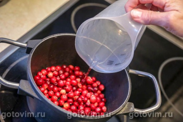 Пирог-плетенка с клюквой