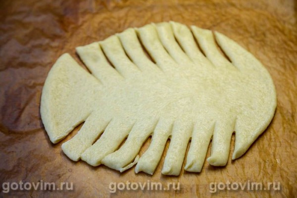 Пирог-плетенка с клюквой