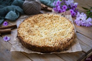 Тертый пирог с яблоками Тертый пирог с яблоками