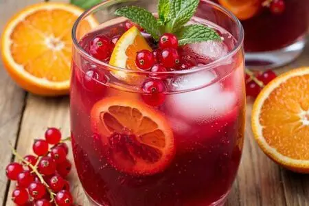 Компот из красной смородины с апельсином на зиму Компот из красной смородины с апельсином на зиму