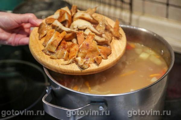 Щи с мясом и солеными грибами Щи с мясом и солеными грибами