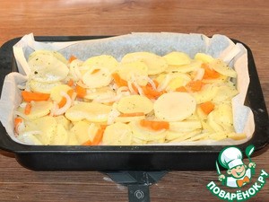 Минтай со сливочным вкусом в пергаменте Минтай со сливочным вкусом в пергаменте
