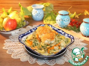 Минтай со сливочным вкусом в пергаменте Минтай со сливочным вкусом в пергаменте