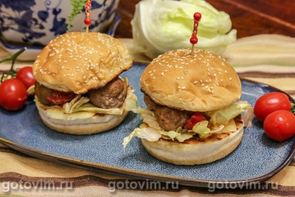 Бургеры с фрикадельками