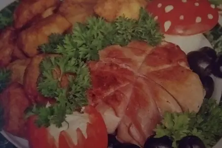 Закуска "мясной цветок" Закуска "мясной цветок"