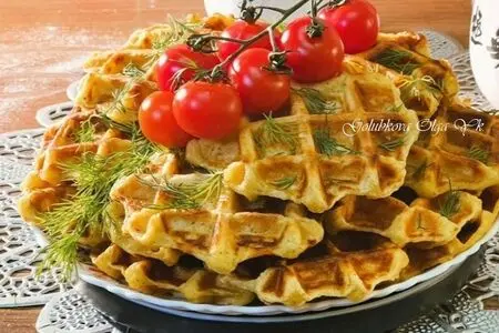 Картофельные вафли с сыром Картофельные вафли с сыром
