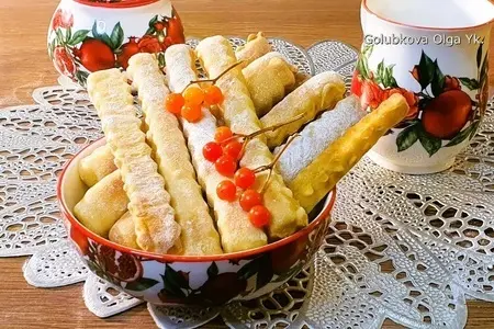 Печенье сладкие творожные палочки