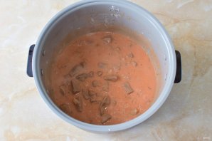 Бефстроганов в мультиварке