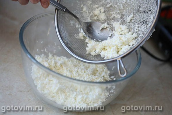 Творожная пасха с банановым кремом